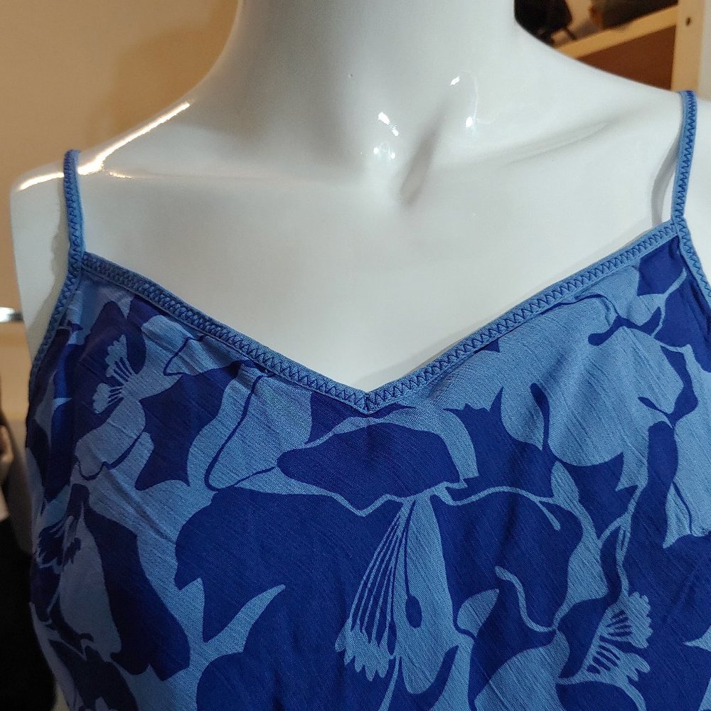 2 for 20 EUC AMERICAN EAGLE BLUE FLORAL DRESS US SIZE 0 - Picture 8 of 16
